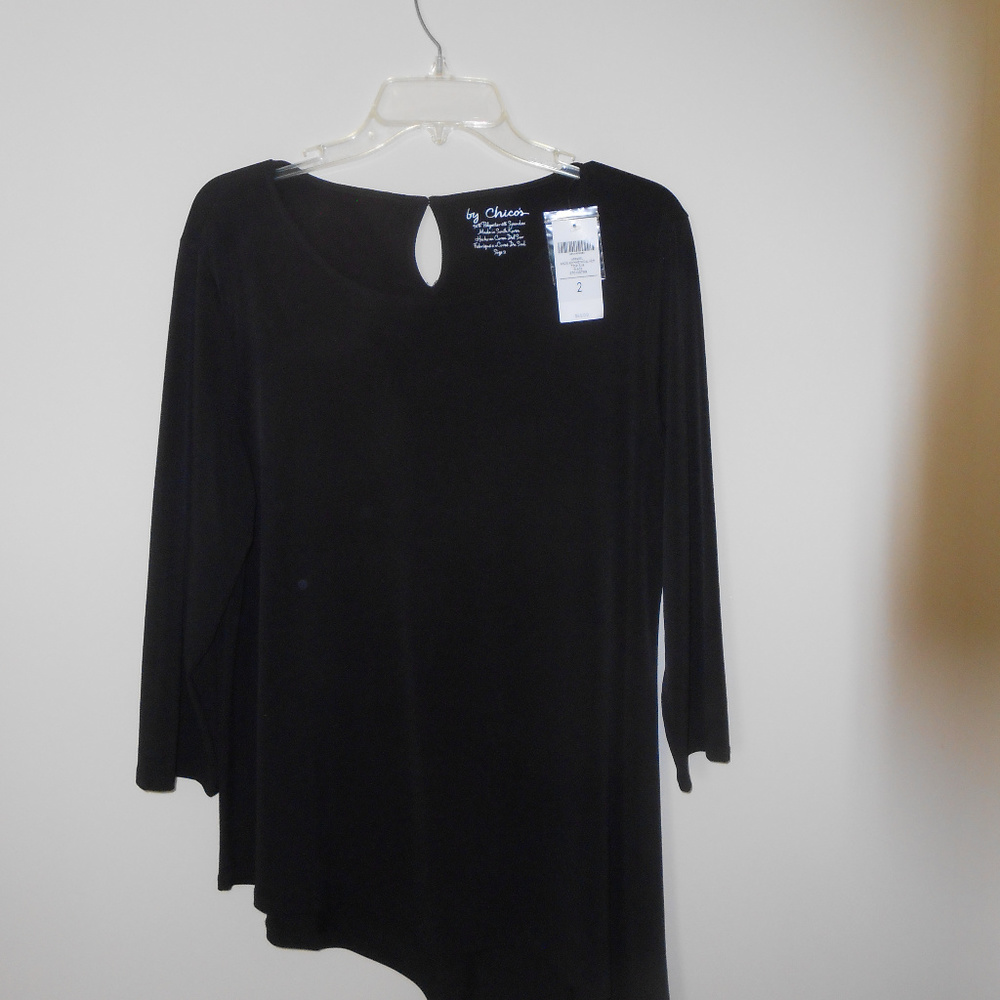 Chico's asymmetrical hem top